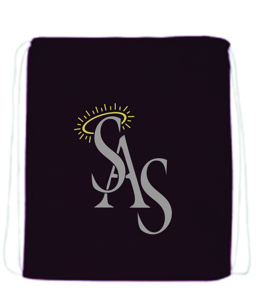 Nylon Maroon Drawstring Bag w/ SAS Logo